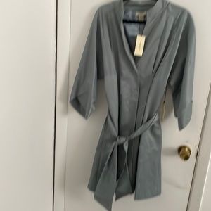 Gorgeous Vertigo Paris trench coat XL Kimono 3/4 “ sleeves blue